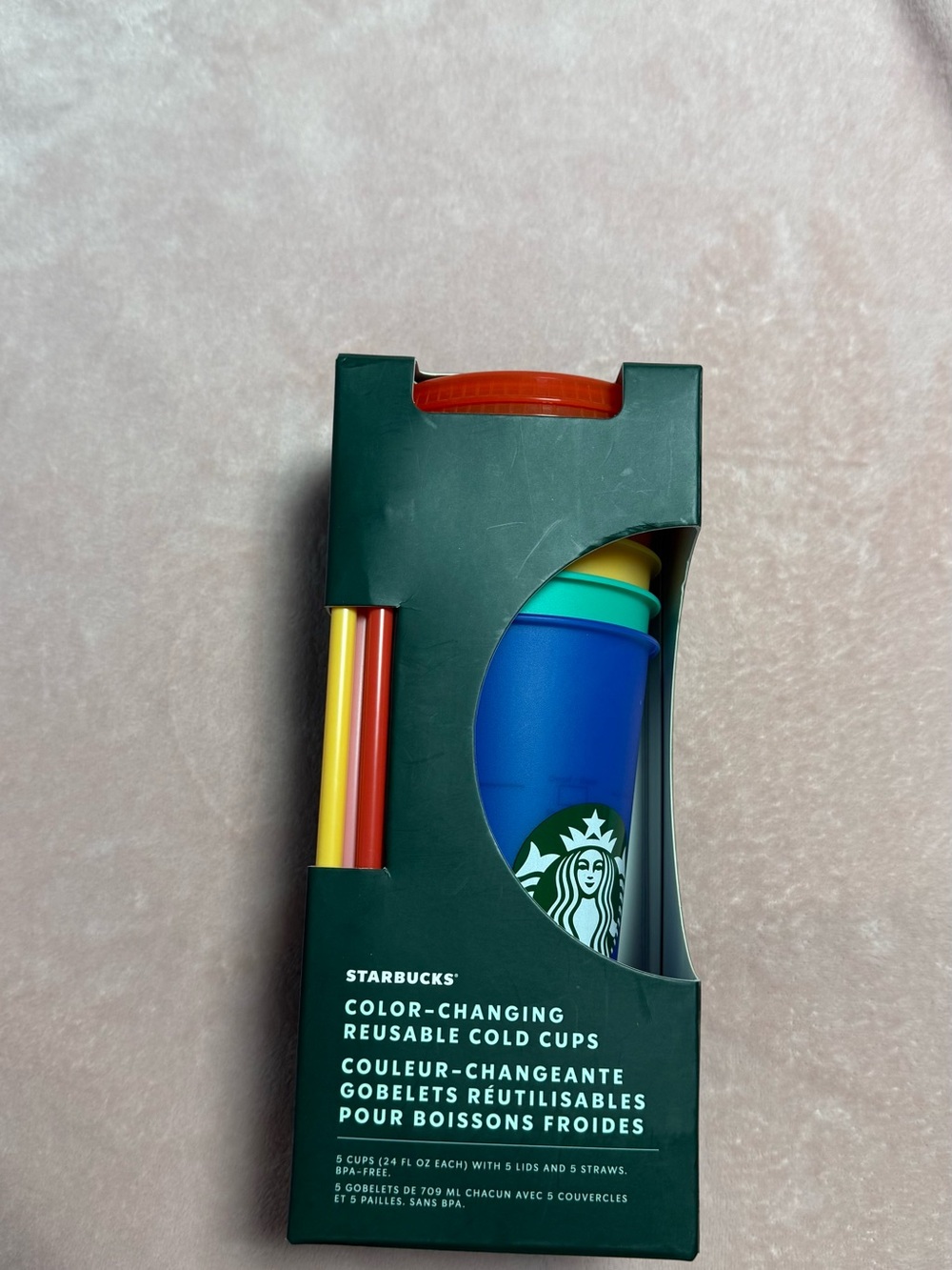 Starbucks Color-Changing Reusable Cold Cup Set